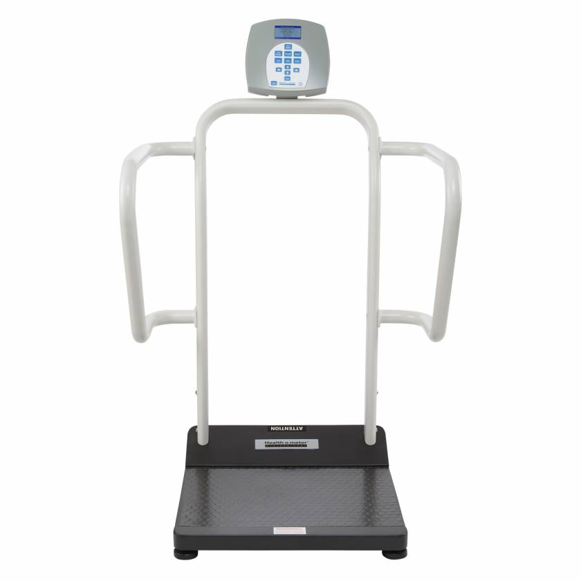 Health o Meter 1100 Series Bariatric Digital Platform Scale with Extra Wide Handrails