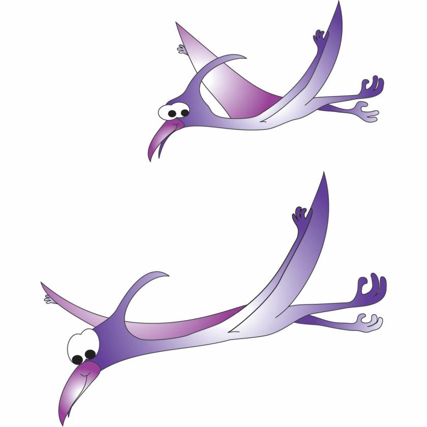 Clinton Wall Sticker - Pterodactyls