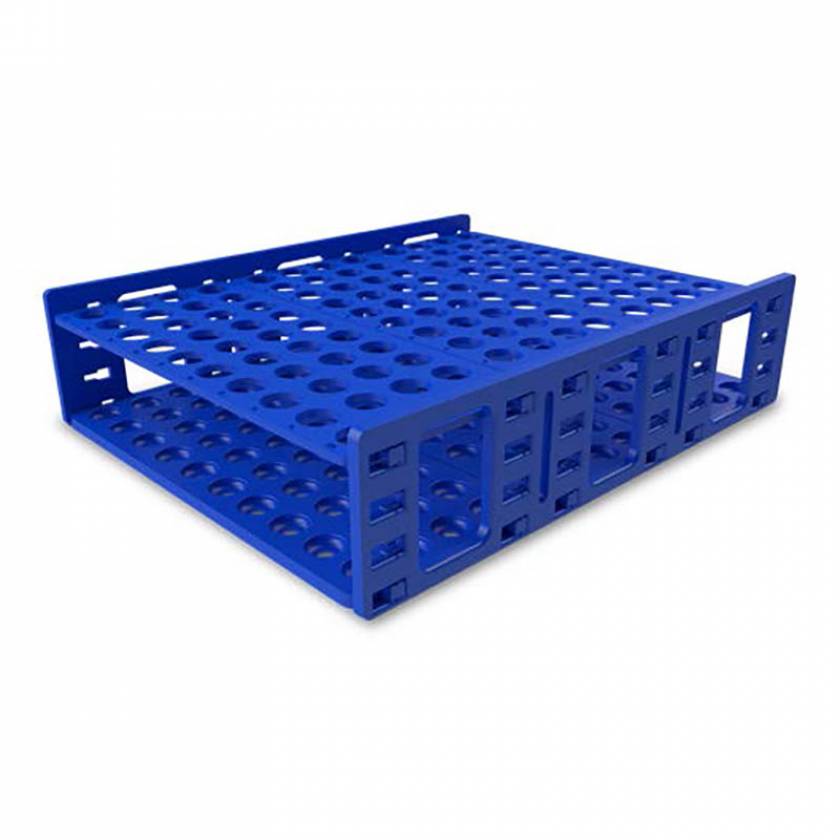 Heathrow Scientific Peg Tube Rack 5 X 10; Blue | Fisher Scientific