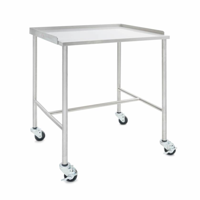 Blickman 0123026100 Model 3026SSH Stainless Steel Tabletop Mobile Stand with H-Brace