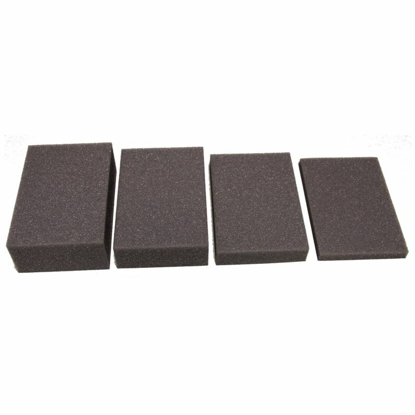 Domico Med-Device 126 Rectangle Foam Positioner - Set of 4 - 1/2", 1", 1 1/2" & 2"H x 4"W x 6"L