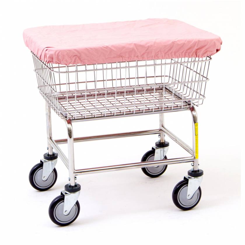 R&B Wire 132M Antimicrobial Cover Cap for E, D, and G Wire Basket - Mauve (Laundry Cart is Sold Separately)