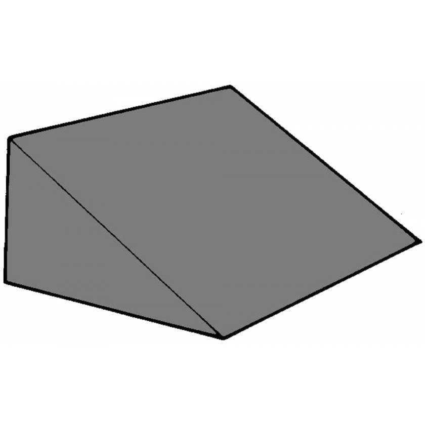 Cranial Wedge Foam Positioning - 27 Degree - 6"H x 10"W x 10"L