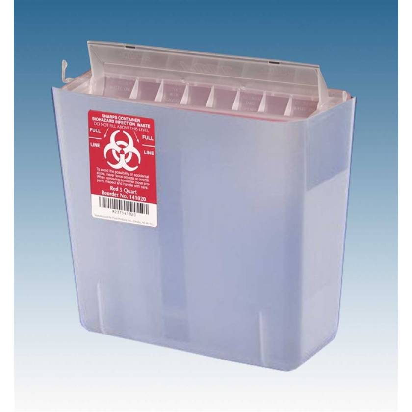 5 Qt. Sharps Container Clear