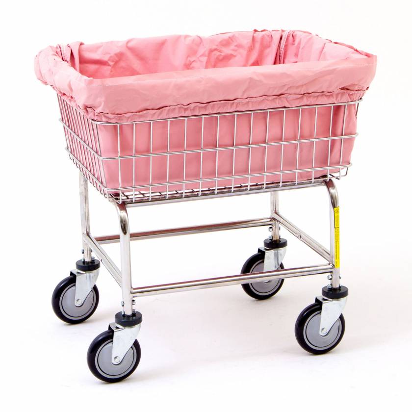 R&B Wire 142M Antimicrobial Liner for E, D, and G Wire Basket - Mauve (Laundry Cart is Sold Separately)