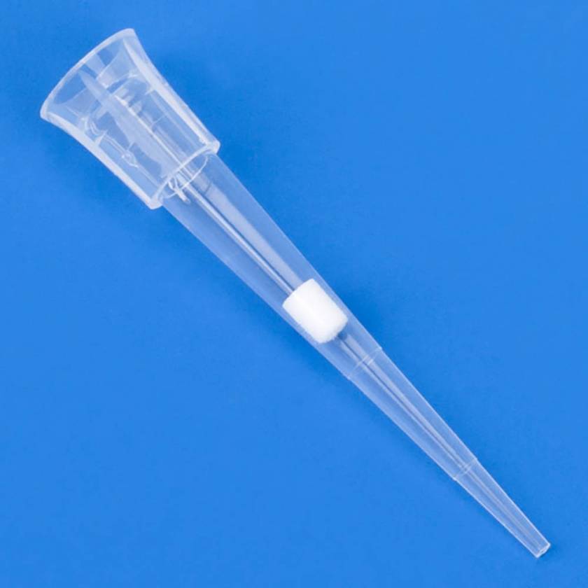 Globe Scientific 150800 0.1uL-10uL Certified Universal Low Retention Graduated Filter Pipette Tip - Natural, Sterile, 31mm