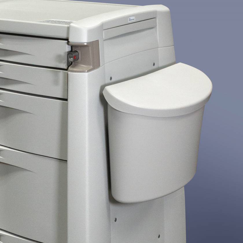 Capsa 15533K Waste Container with Lid, Light Creme