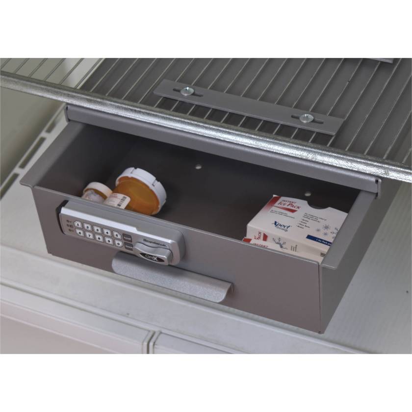 Omni Medium Aluminum Refrigerator Lock Box with ELock