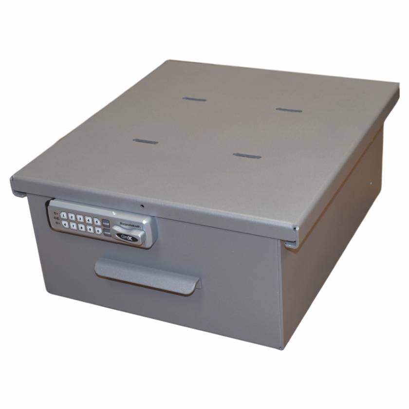 Model 183036 (E-Lock) and 183036AT (Audit Trail E-Lock) Omni Large Aluminum Refrigerator Lock Box