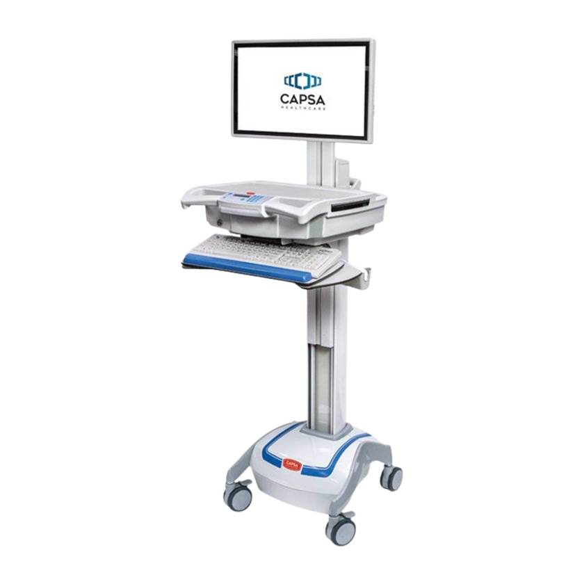 Capsa 1975076 M38e Mobile Computing Workstation with Manual Lift (Monitor and Keyboard are Not Included)