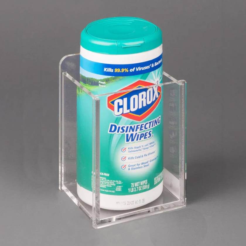 Poltex 1WIPTUB4-5-W Wipe Tub Holder, 1 Pocket (Wipe Tub is Not Included)