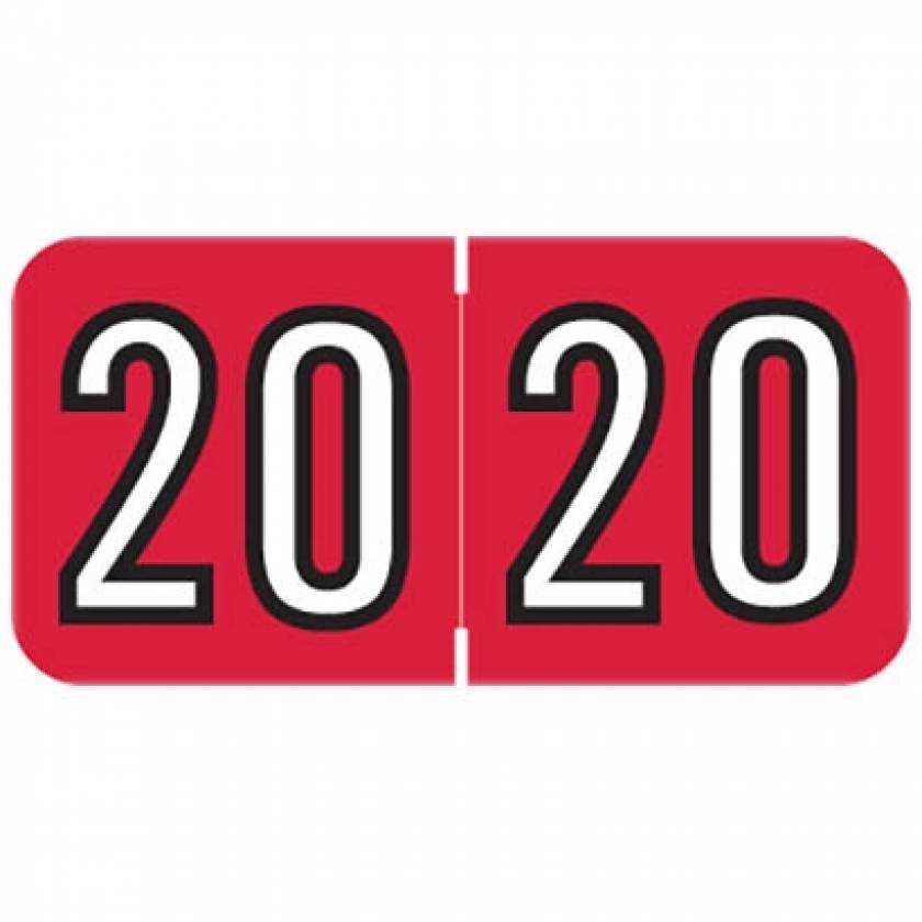 2020 BAYM Year Labels - Barkley Compatible - Size 3/4" H x 1 1/2" W