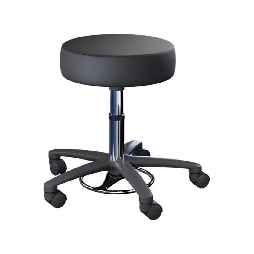 Shown here is the Brewer Model 21340 Millennium Sewn Upholstery Surgeon Stool. Model 21340V has the same design but features seamless/vacuum formed upholstery.