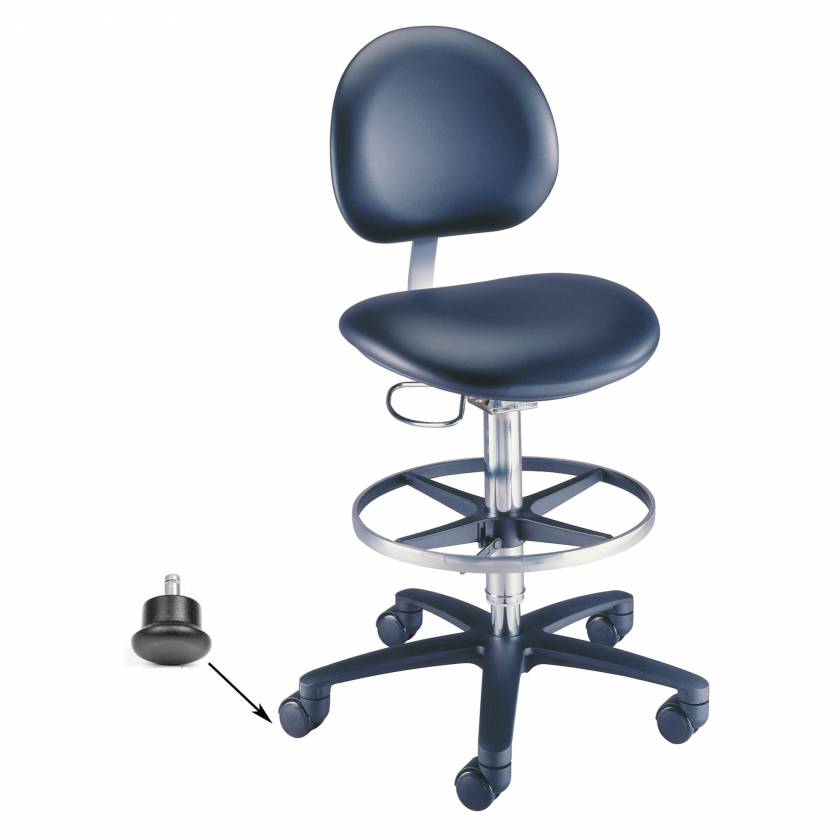 Millennium Backrest Laboratory Stool With Glides