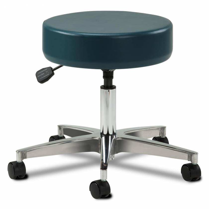 Clinton 5-Leg Pneumatic Stool With 23" Cast Aluminum Base