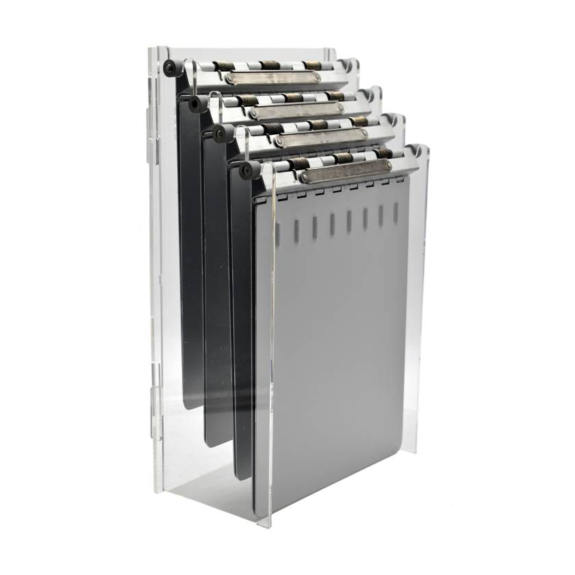 OmniMed 263000 Acrylic 4-Slot Chart Holder Storage Rack (The Charts are Not Included)