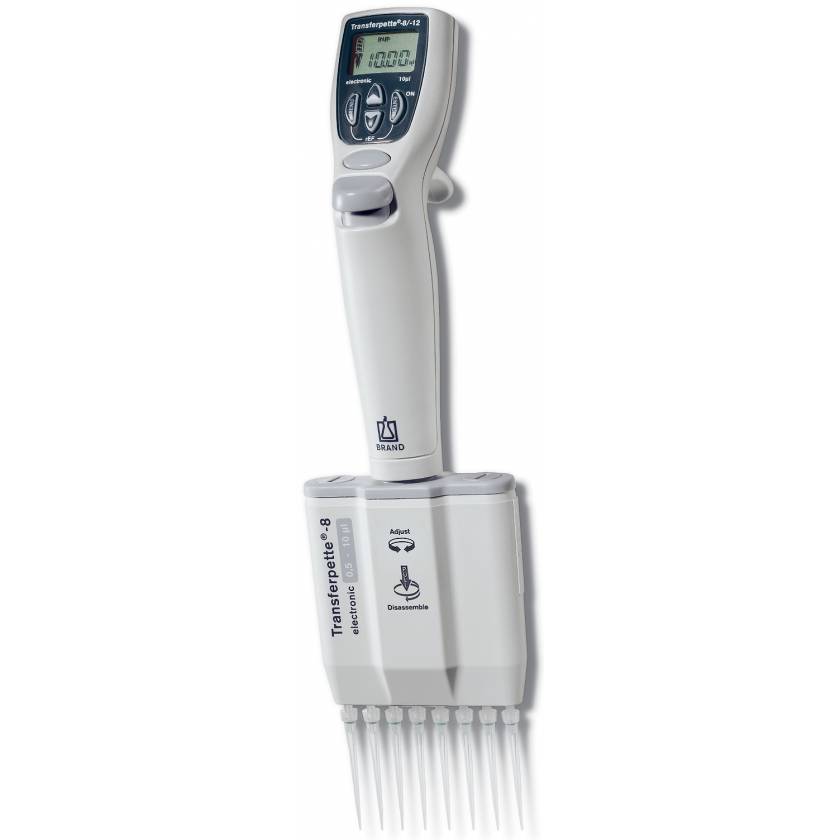 BrandTech Transferpette Electronic 8-Channel Pipettes 