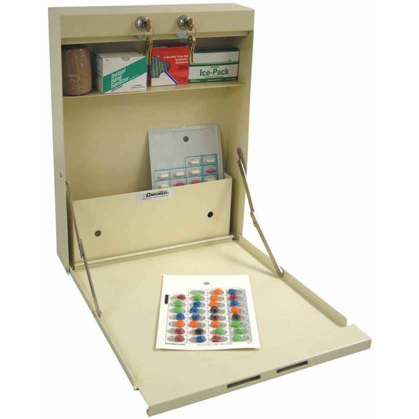 18H X 14W X 3.5D Single Door Medication Distribution Cabinet 