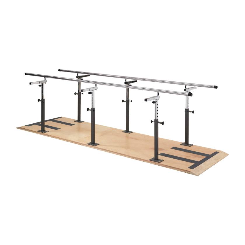 Clinton 03-2106 Bariatric Platform Mounted Parallel Bars - 120" Length