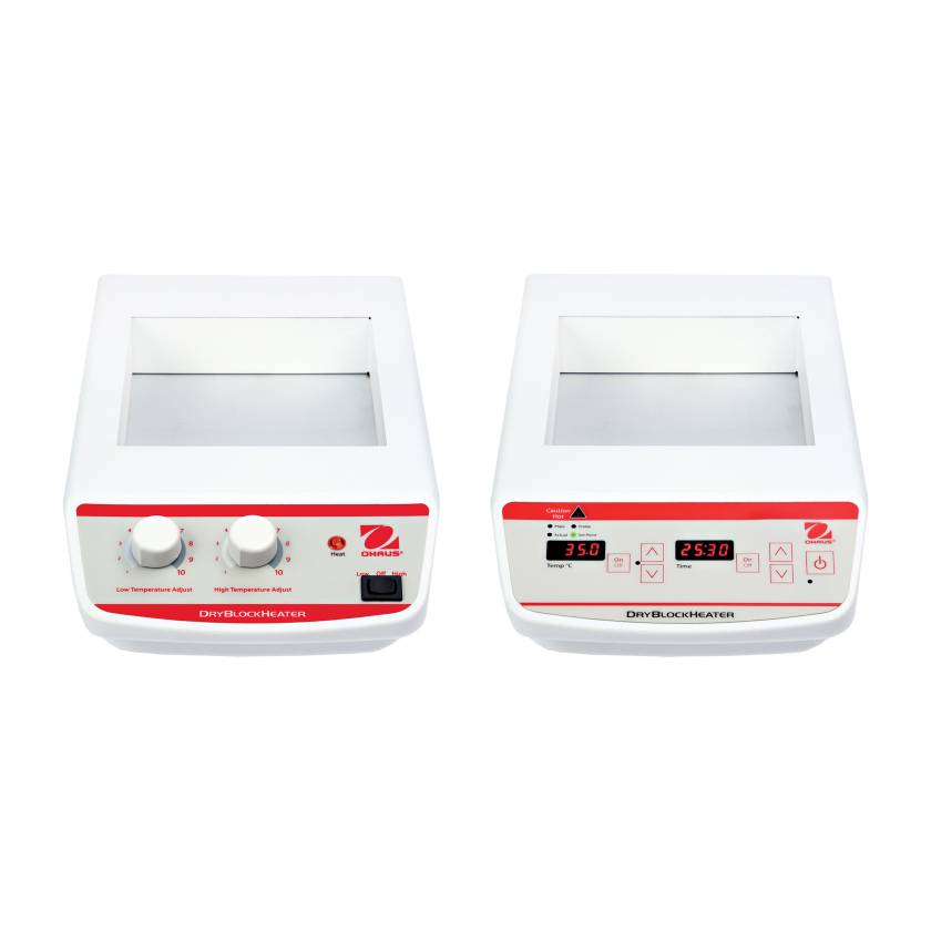 OHAUS 30392066 and 30392087 Dry Block Heater, 4 Block - Analog and Digital