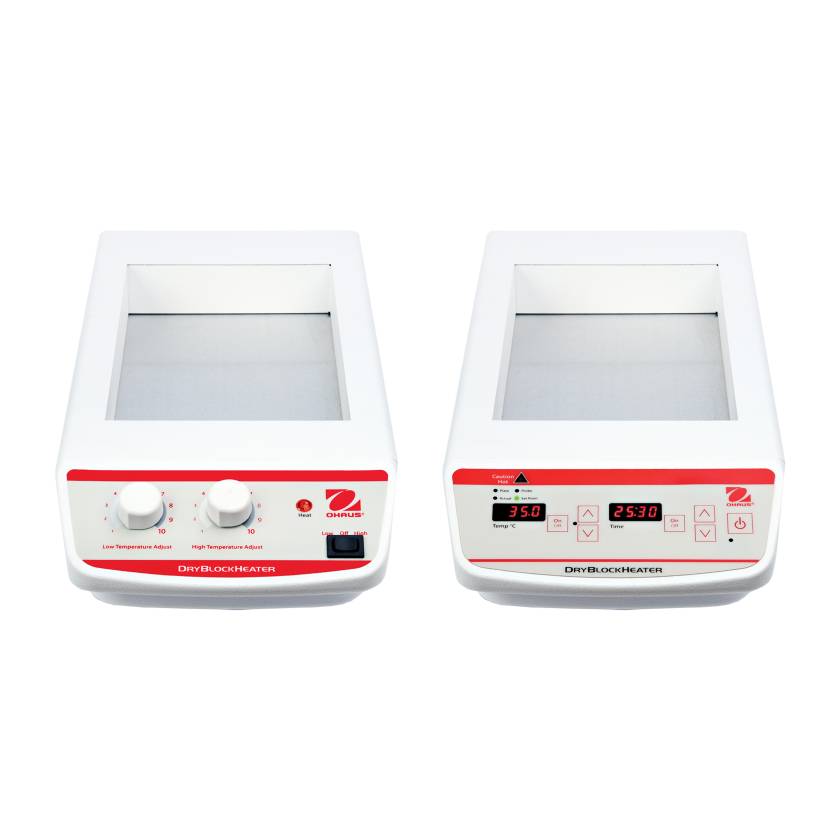 OHAUS 30392073 and 30392094 Dry Block Heater, 6 Block - Analog and Digital