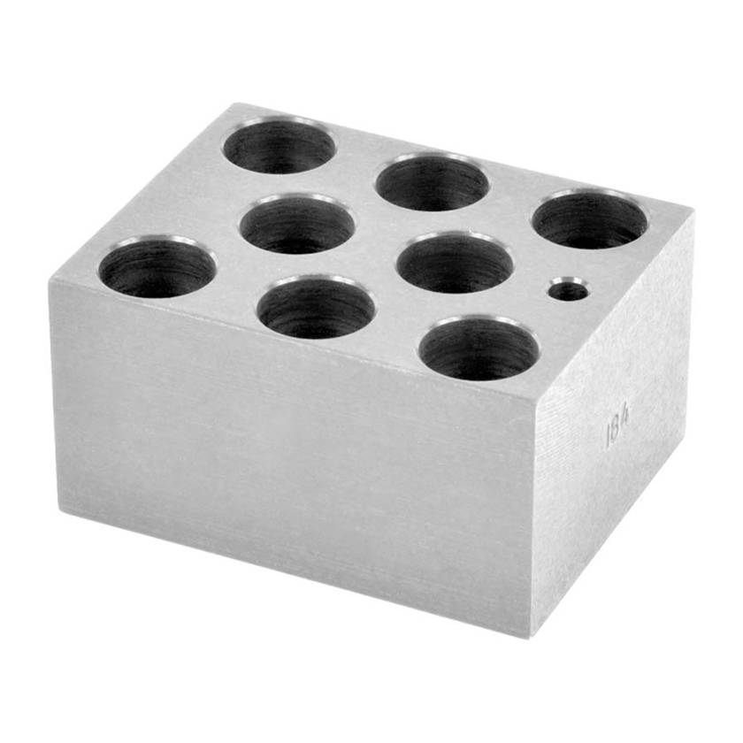 OHAUS 30400154 Single Module Block for HB Series Dry Block Heaters - 8 x 20 mm Test Tubes