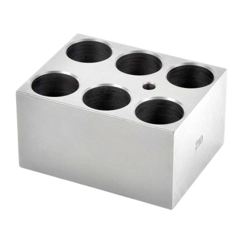 OHAUS 30400155 Single Module Block for HB Series Dry Block Heaters - 6 x 25 mm Test Tubes