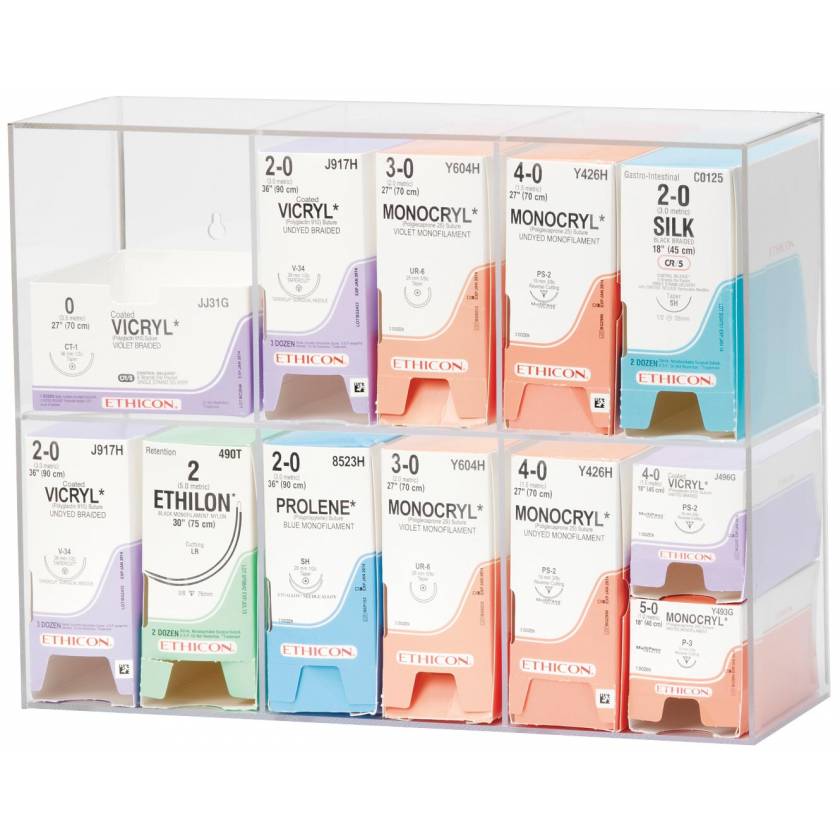 OmniMed 304101 Acrylic Suture Rack Double Tier