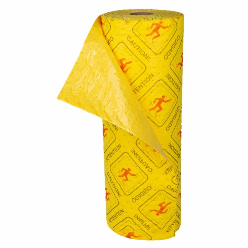 #3050-32 HiViz HydroGrabber Absorbent Mat Roll - 32"x50', Heavy Weight, with Poly Backing