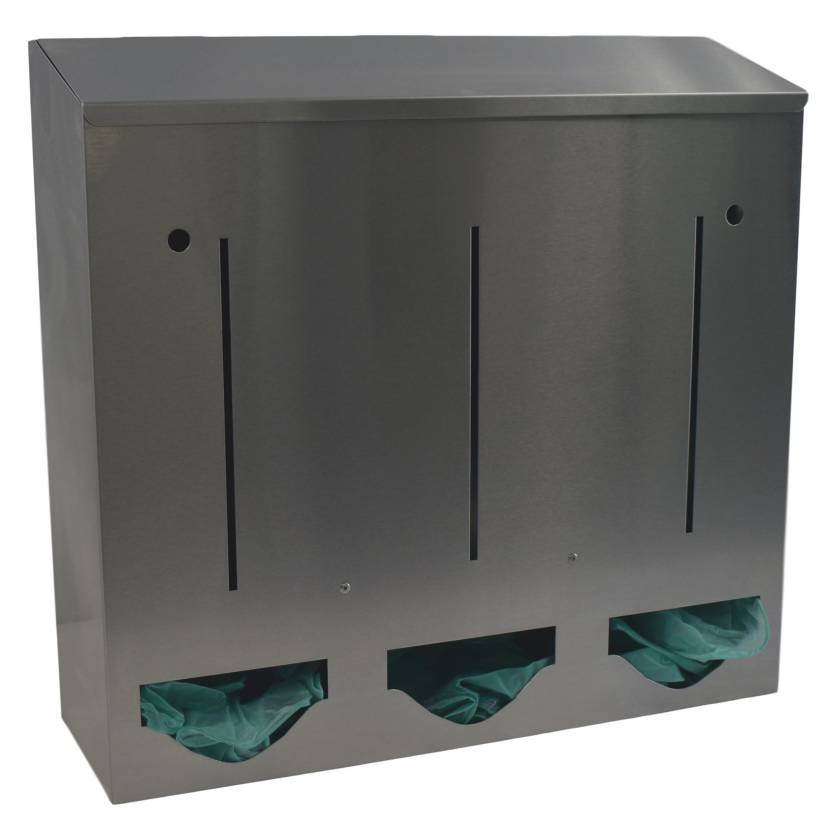 Stainless Bulk Dispenser - Triple Compartment