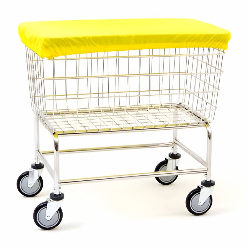 R&B Wire 331Y Nylon Cover Cap for H Wire Basket - Yellow (Laundry Cart is Sold Separately)