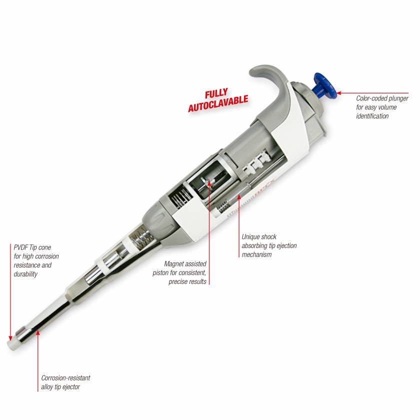 Diamond® APEX™ Single Channel Adjustable Volume Pipette