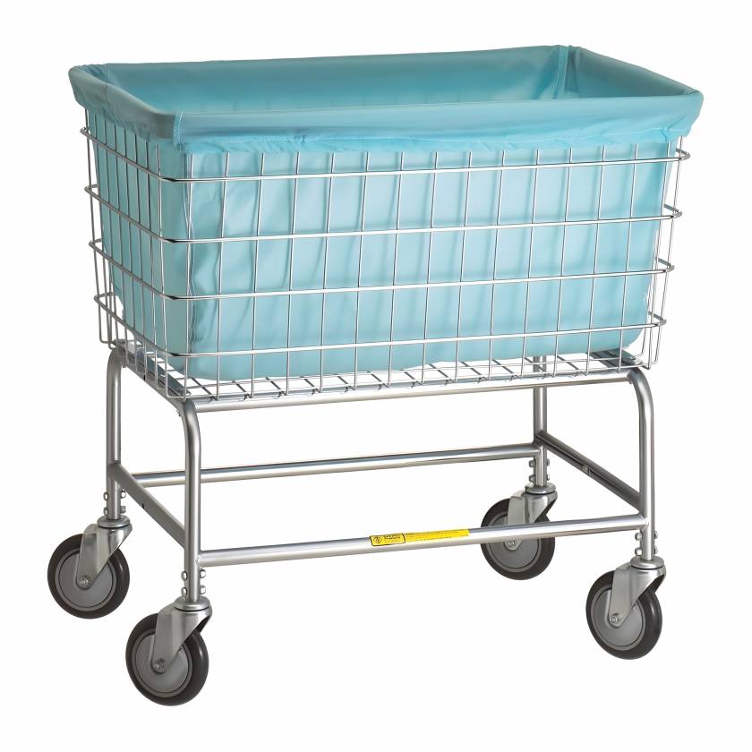 R&B Wire 341LTB Nylon Liner for H Wire Basket - Light Blue (Laundry Cart is Sold Separately)