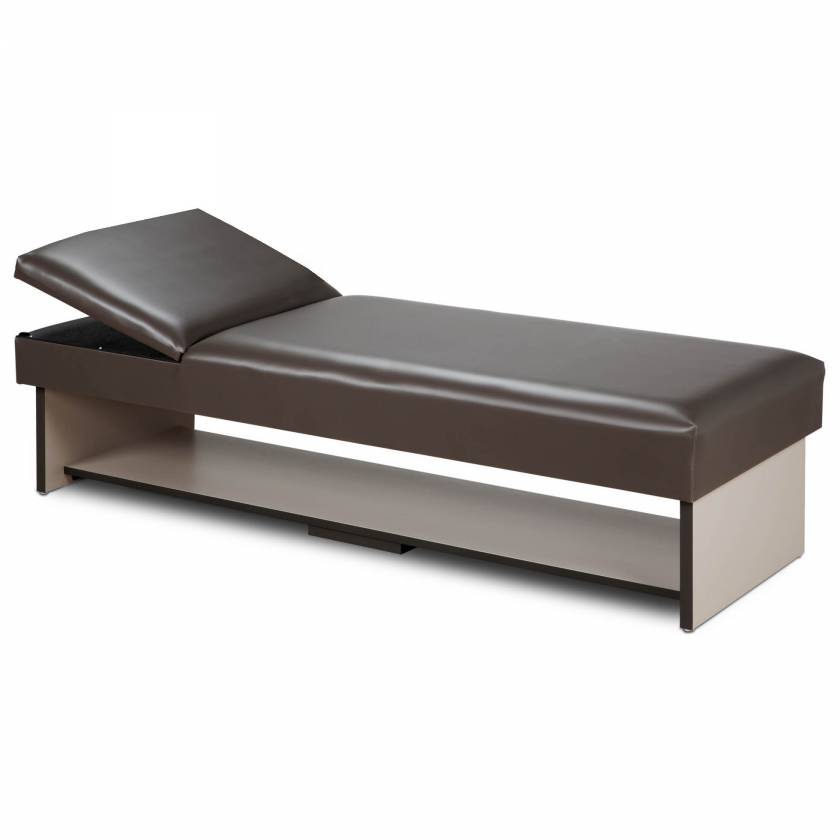 Clinton Panel Leg Recovery Couch with Full Shelf & Flat Foam Adjustable Headrest