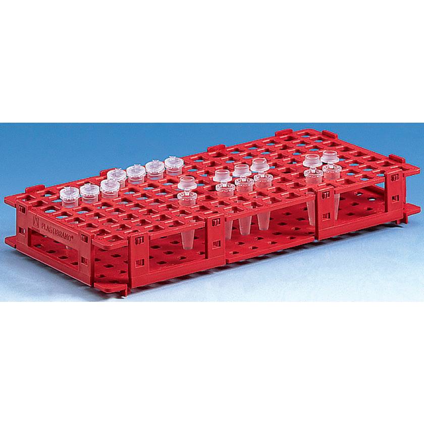 BrandTech Microcentrifuge 128-Tube Rack (8 x 16 Positions)