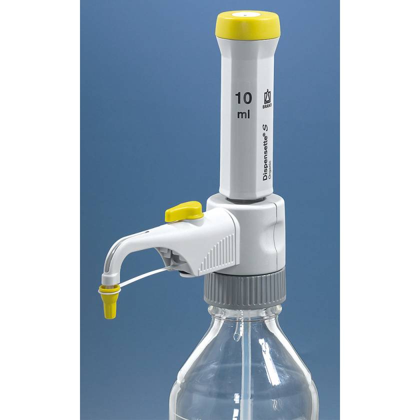 BrandTech Dispensette S Organic Bottletop Dispenser - Fixed Volume with Recirculation Valve