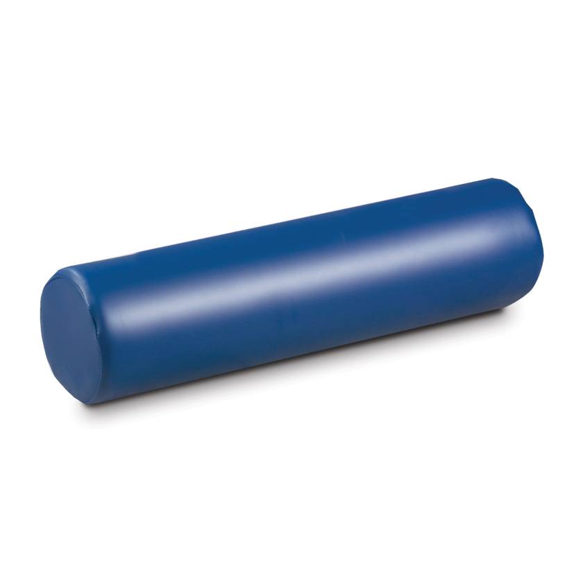 Clinton 50 Vinyl Covered Bolster with Hook and Loop Closure, 6" Diameter - Royal Blue
