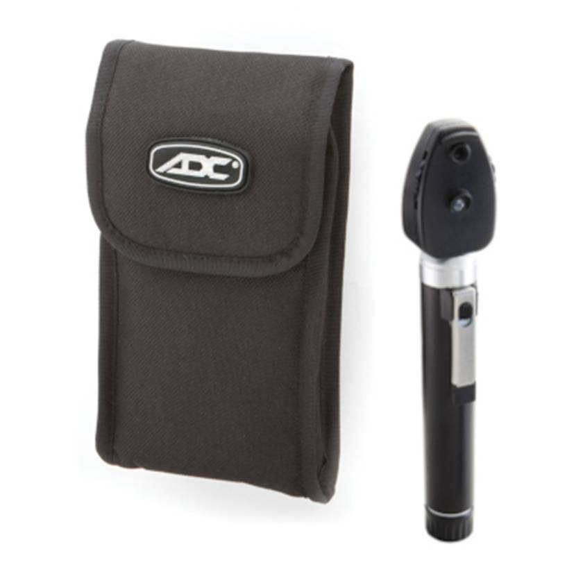 ADC 5112NLS Diagnostix™ 2.5V Pocket Ophthalmoscope with LED Lamp, Soft Case - Black