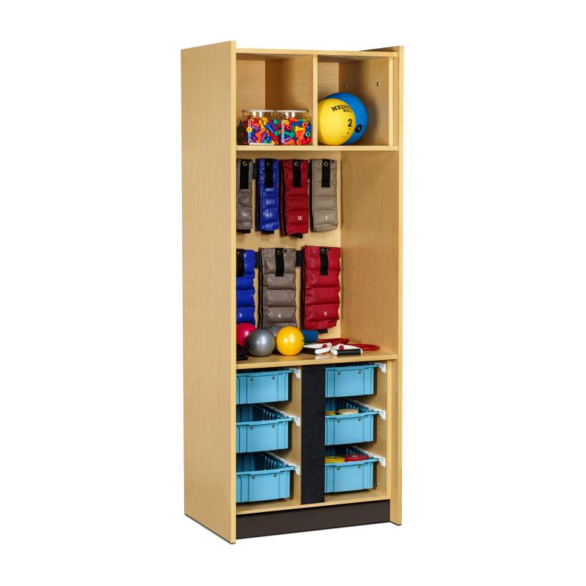 Clinton 5231 Tall PT Cabinet with 6 Storage Bins Only (Physical Activity Aids are Not Included)
