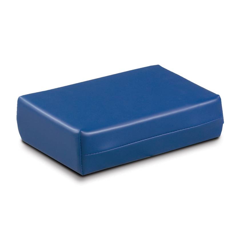 Clinton 53 Vinyl Covered Cube with Hook and Loop Closure, 3" Height - Royal Blue