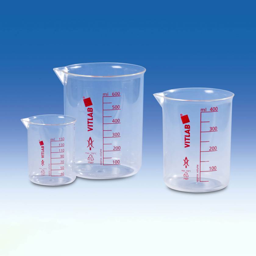 BrandTech PMP Griffin Beaker with Red Screened Graduations