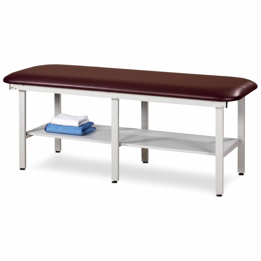 Clinton Alpha Series Bariatric Treatment Table with Shelf - 72"L x 30"W x 31"H