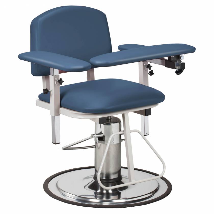 Clinton H Series Padded Blood Drawing Chair with Padded Arms