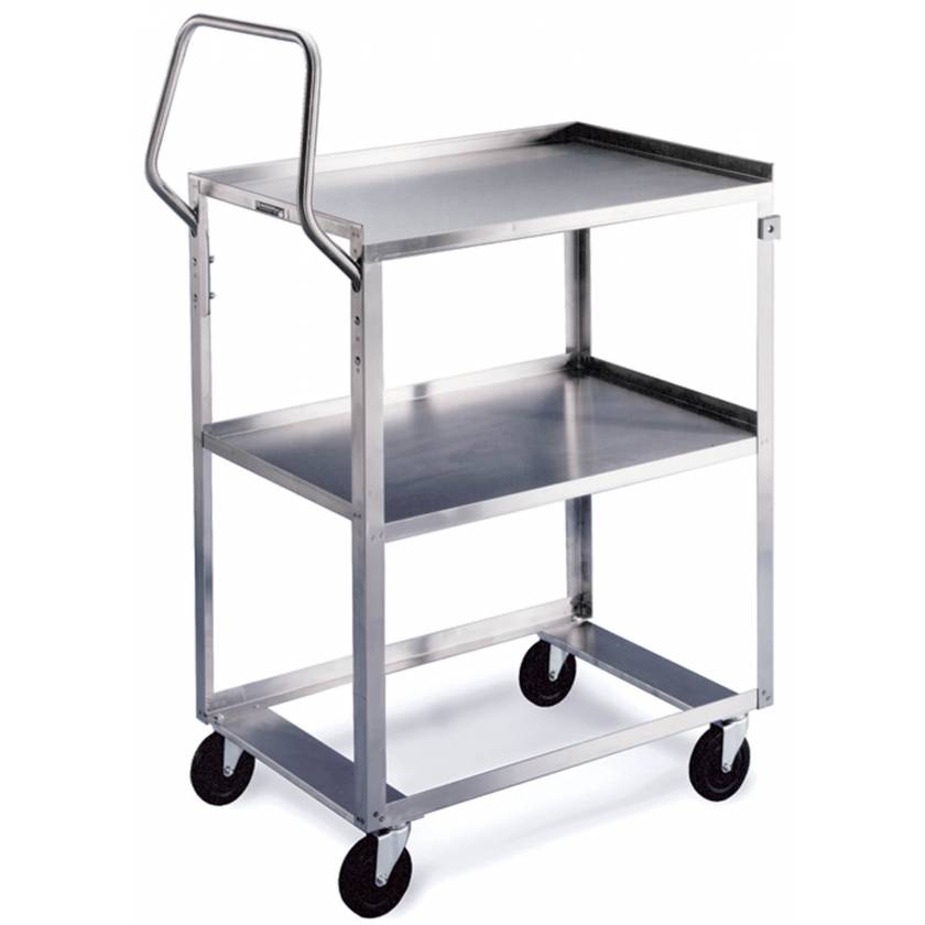 Lakeside Ergo-One Stainless Steel Utility Carts - 300 lbs Capacity