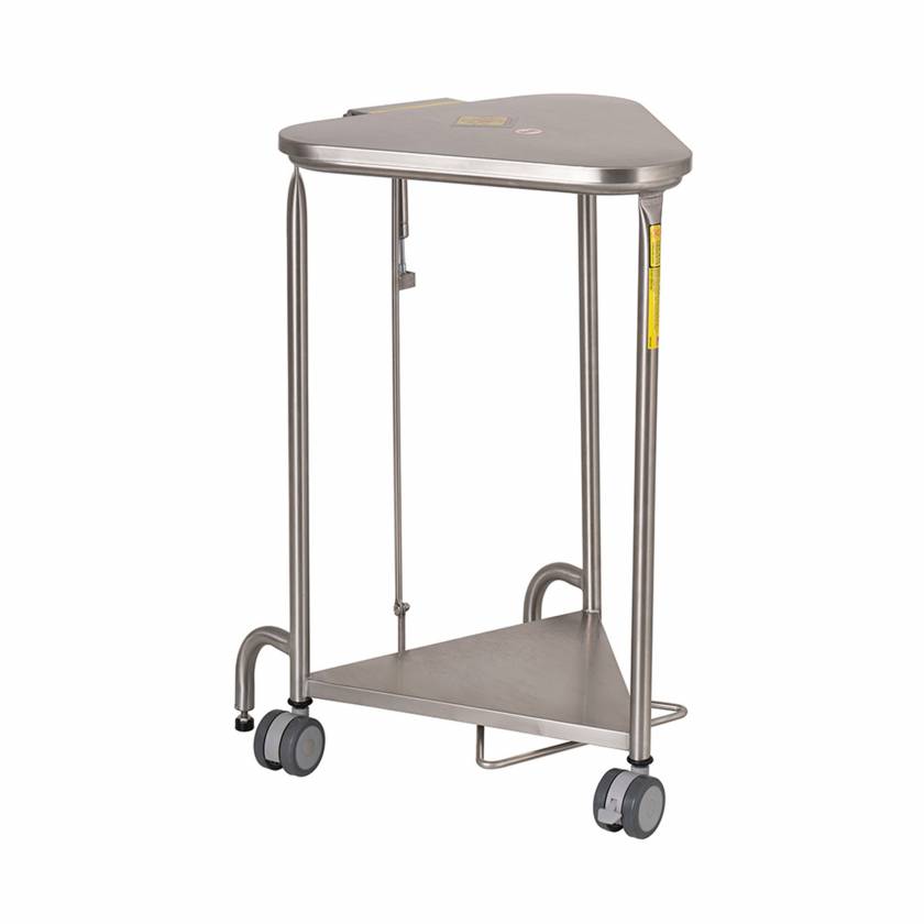 R&B Wire 669SS Stainless Steel Triangular Hamper with Lid