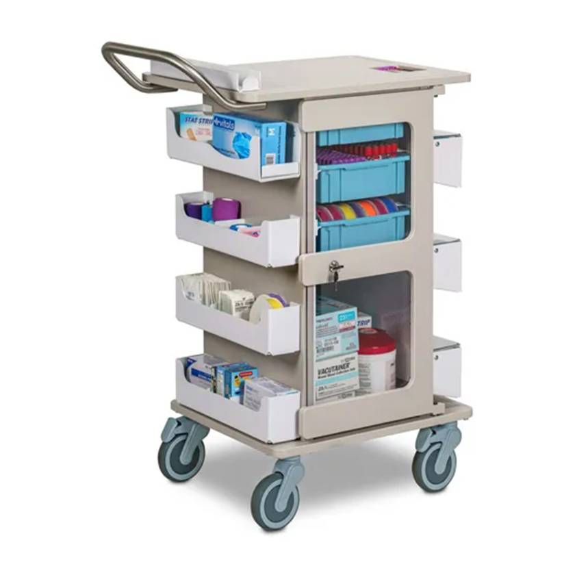 Clinton 67-157 ProVisions™ Point-of-Care Phlebotomy Cart with Push Handle (Supplies are not included.)