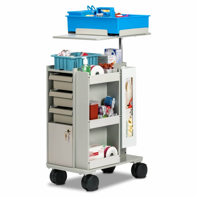 Clinton 67032 Phlebotomy Slimline Store & Go Cart