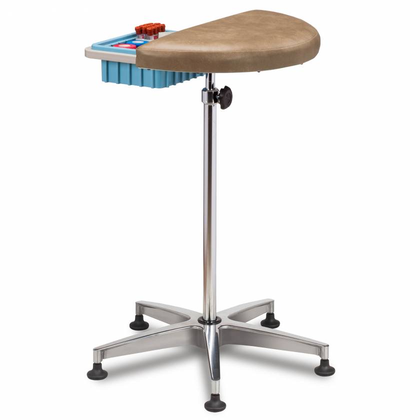 Clinton Half Round Stationary Padded Phlebotomy Stand