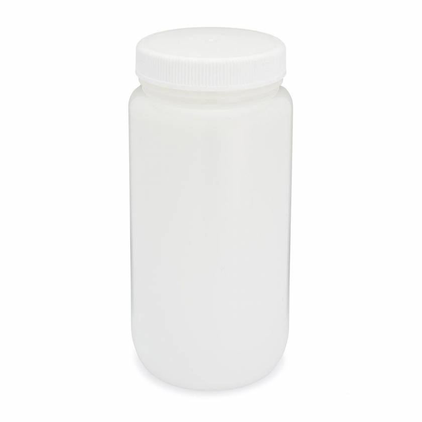 Bottles, Diamond RealSeal, Wide Mouth, Round, LDPE with PP Closure, 500mL, 12/Pack, 48/Case