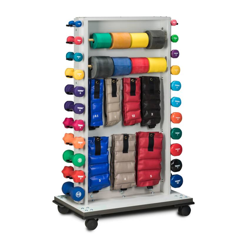 Clinton 7019-F Mobile Cuff Weight, Dumbbell, and Band Rac (Physical Activity Aids are Not Included)